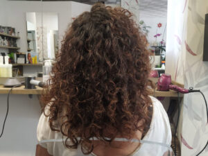 Antes del Curly Hair -Curly Hair en Peluquería de Badajoz 3h Ana Lozano